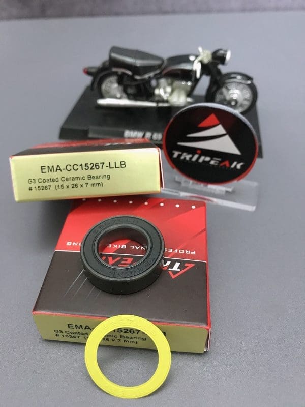 #15267 15x26x7mm Bạc đạn trục giữa BB thương hiệu Tripeak, chất liệu Ceramic Coated Bearing Grade 3 / Grade 5 / Steel Bearing Abec 5 - Ảnh 3