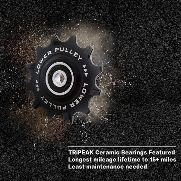 Bánh đề Pulley Tripeak 11/11T sử dụng cho Campagnolo 11s, bạc đạn Ceramic Bearing - Ảnh 9