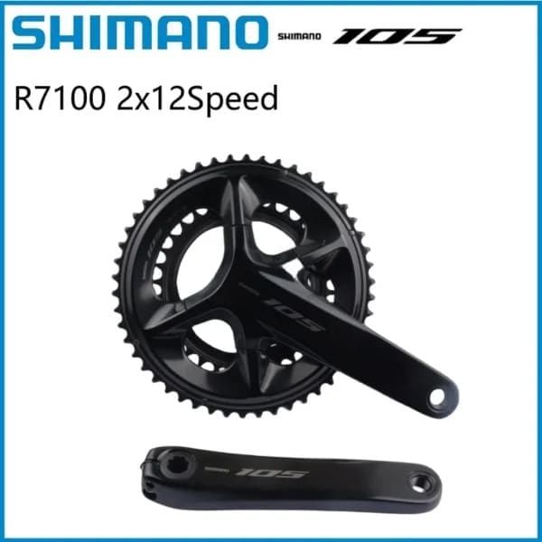 Giò dĩa 105 12s R7100-1 Giò dĩa xe đạp Road Shimano 105 FC-R7100, 12speed, hàng chính hãng - Ảnh 1