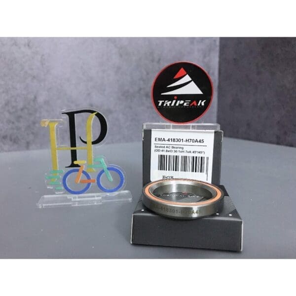 (HS-013) 41.8x30.1x7mm, 45°/45° Bạc đạn chén cổ TRIPEAK Headset Steel Bearing - Ảnh 1