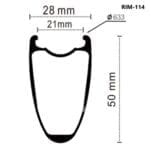 Bánh xe Controltech, Rim-114 MEG T50 carbon, Disc Brake, Tubeless, cối shimano - Ảnh 6