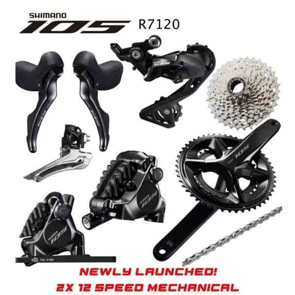 kiotviet_a14df34fce55e36cd4e0b900d9d33c30 Groupset Shimano 105 Disc Brake 12s R7120 - Ảnh 1