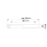 #6001 (12 x 28 x 8 mm) Bạc đạn bánh xe, bạc đạn ceramic Tripeak - Ảnh 6