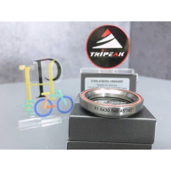 (HS-017) 41.8x30.5x8mm , 45°/45° Bạc đạn chén cổ TRIPEAK Headset Steel Bearingwith small lip - Ảnh 2