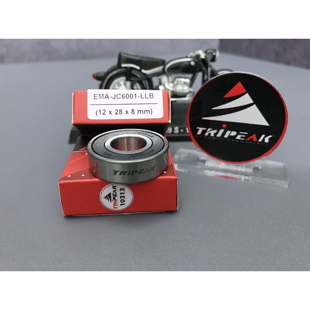 kiotviet_ea46c2a83fd59eafeec8c40959f55042 #6001 (12 x 28 x 8 mm) Bạc đạn bánh xe, bạc đạn ceramic Tripeak - Ảnh 2