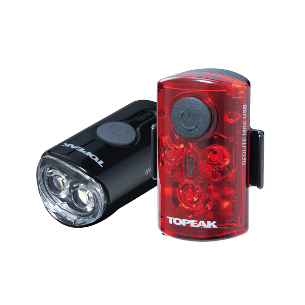 Combo đèn trước và sau, hiệu Topeak TMS080 Mini USB Combo - Ảnh 1