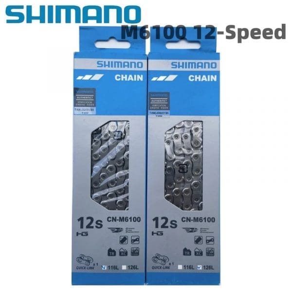 Sên/xích xe đạp Shimano CN-M6100-12 speed ( hàng hộp, hàng chĩnh hãng ) - Ảnh 1