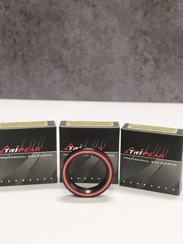Bạc đạn chén cổ Tripeak Headset Bearing, bạc đạn steel, phủ lớp oxide coating đen (OD:41.8xID:30.1xH:6.5 xA:45°/45°) - Ảnh 5