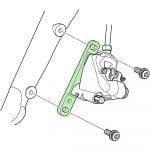 Ốc bắt heo dầu trước Shimano Y8N204000 Caliper Fixing Bolt A - Ảnh 3