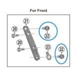 Ốc bắt heo dầu trước Shimano Y8N204000 Caliper Fixing Bolt A - Ảnh 4