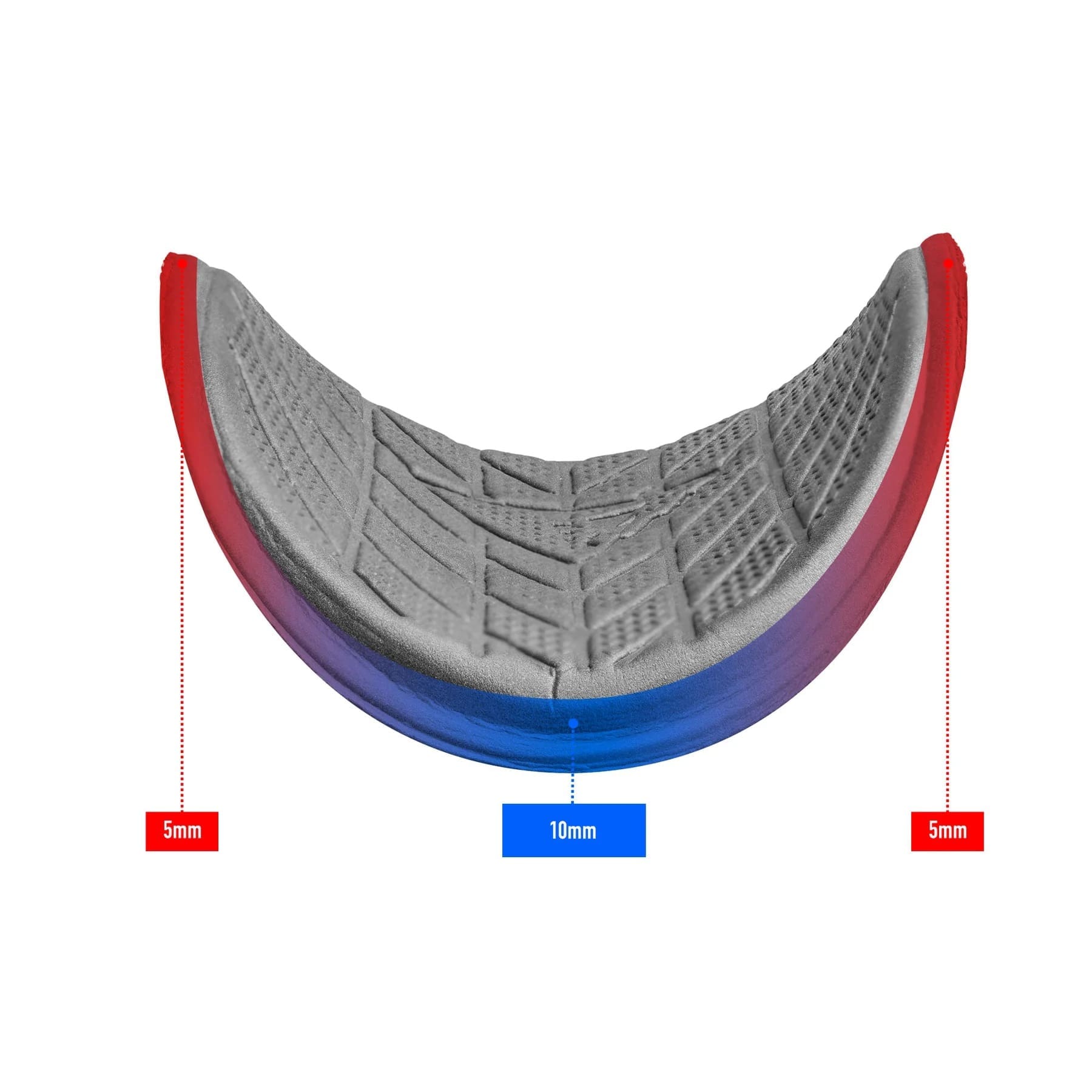 10mm center 5mm edges-1 Miếng đệm cho tay nghĩ hiệu Profile Design ACULT10PAD Ergo/Race Ultra Pad 10mm/ACMER10PAD Ergo+ /Race+ Pad 10mm/F-19 Pad - Ảnh 12
