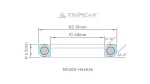 (HS-101) 51x40x8mm, 45°/45° Tripeak Bạc đạn chén cổ Headset Bearing - Ảnh 6