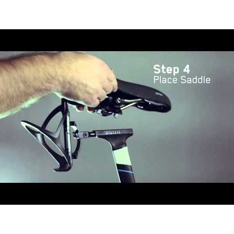 RM-10-2 Pát gắn sau yên kèm gọng bình nước cho xe TT/Tri có cọc yên dạng trượt ray, hiệu Profile Design ACRM1021 RM-10 - Ảnh 2