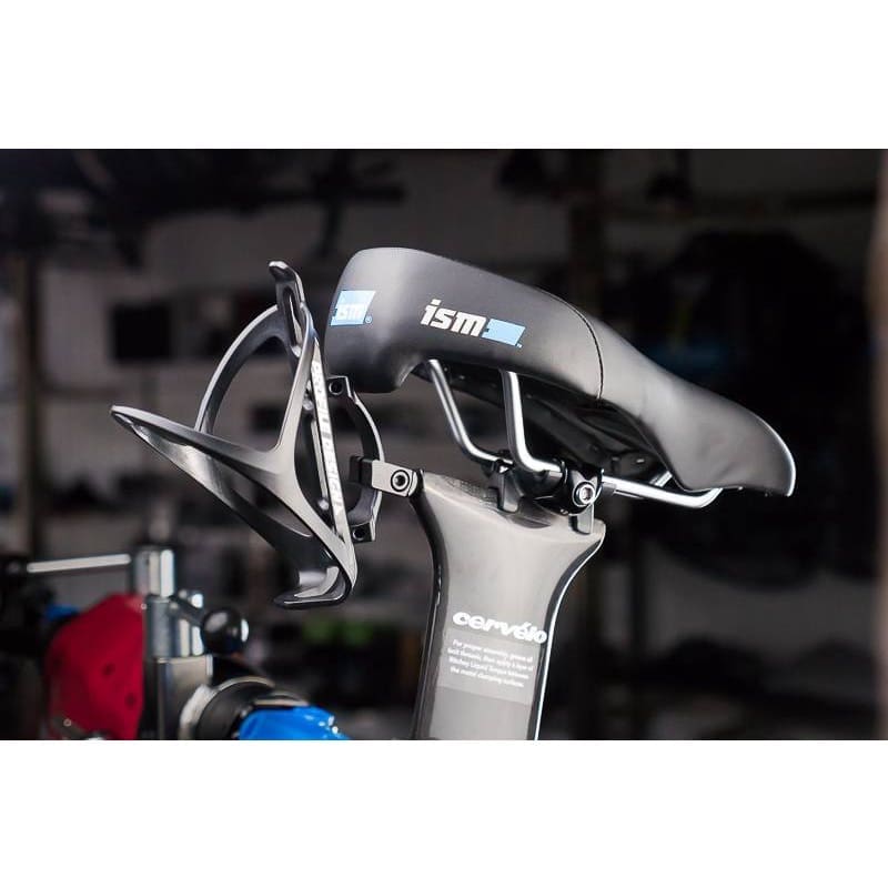 RM-10-4 Pát gắn sau yên kèm gọng bình nước cho xe TT/Tri có cọc yên dạng trượt ray, hiệu Profile Design ACRM1021 RM-10 - Ảnh 4