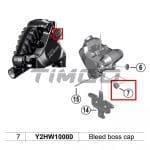 Nút cao su chắn bụi cho heo dầu shimano BR-R9250 / BR-R8150 / BR-R7170 Bleed boss cap Y2HW10000 - Ảnh 5