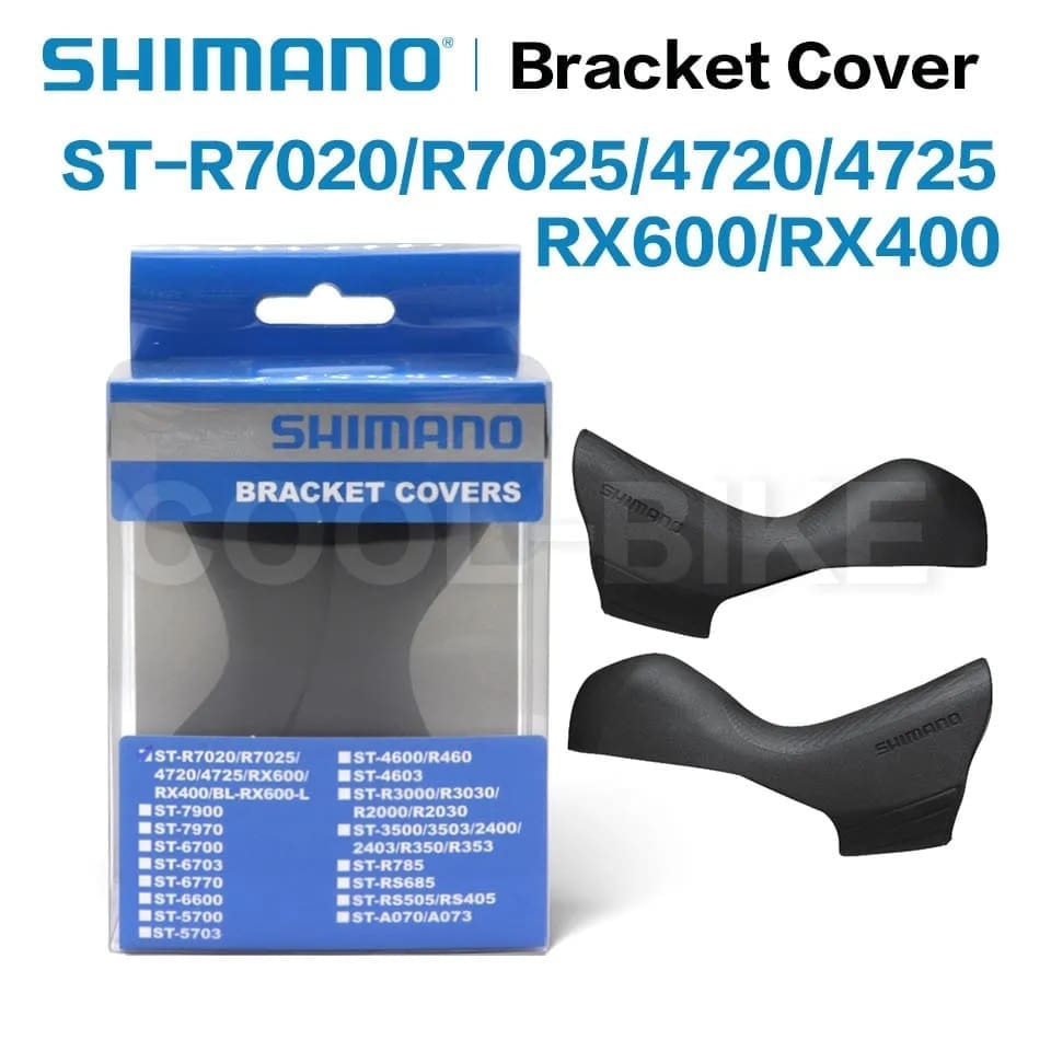 Cao su tay lắc ST-R7020,7025,RX600-2 Bọc cao su tay lắc Shimano Ultegra ST-R7020/R7025/R4720/R4725/RX600/R400 Bracket Cover, Black, hàng chính hãng - Ảnh 2