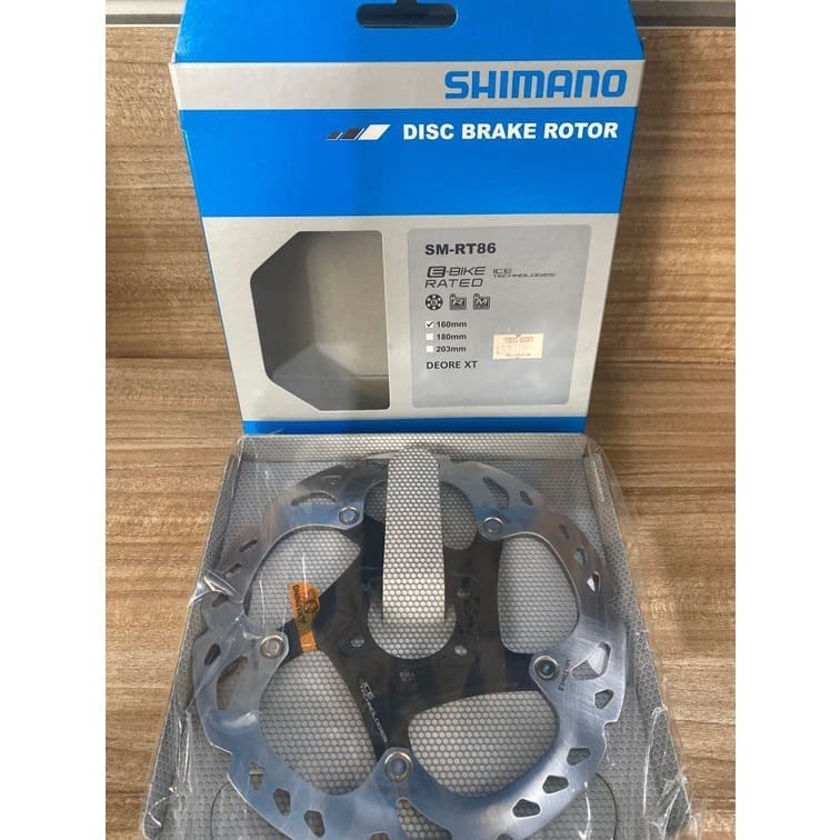 Dĩa thắng RT86 160mm-1 Dĩa thắng Shimano SM-RT86 XT Ice Tec 6-bolt Disc Rotor. E-Bike Rated. Deore XT. 160mm, 180mm 203mm - Ảnh 4