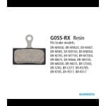 Bố thắng, má thắng đĩa MTB Shimano Disc Brake Pad Resin G05S-RX - Ảnh 3