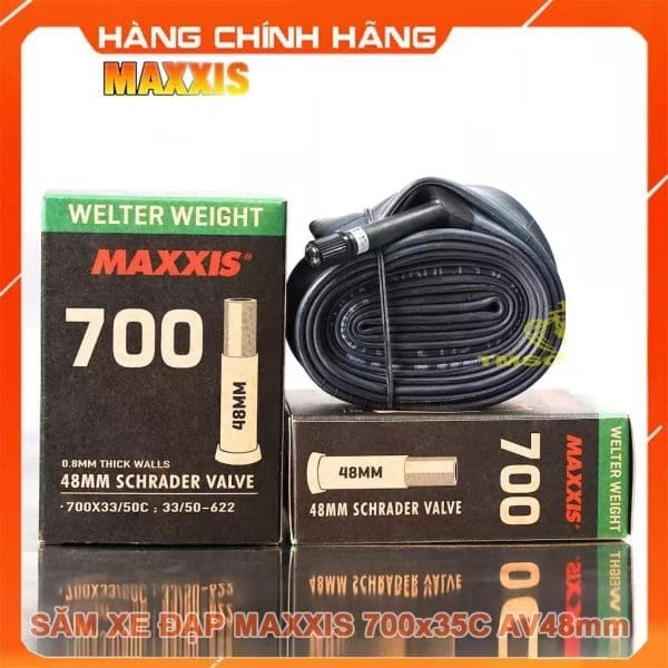 Ruột/săm xe đạp Gravel - Maxxis 700x33/50 MAXXIS Bicycle Tube Welter Weight - Ảnh 1