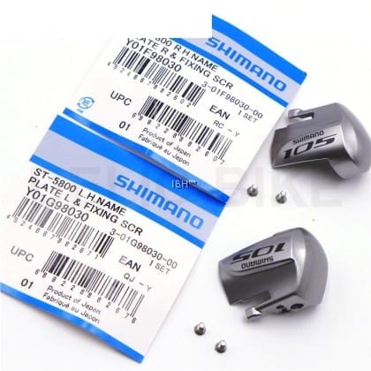 ST-5800 set-1 Mặt nạ tay lắc ST-5800 Y01F98030 R.H. Name Plate R & Fixing Screw / Y01G98030 L.H. Name Plate L & Fixing Screw - Ảnh 1