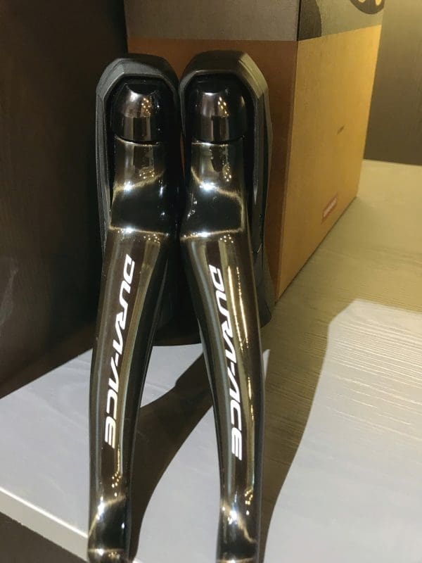 (Hàng cũ) Cặp Tay lắc Shimano Dura-Ace ST-R9120 Like new - Ảnh 1