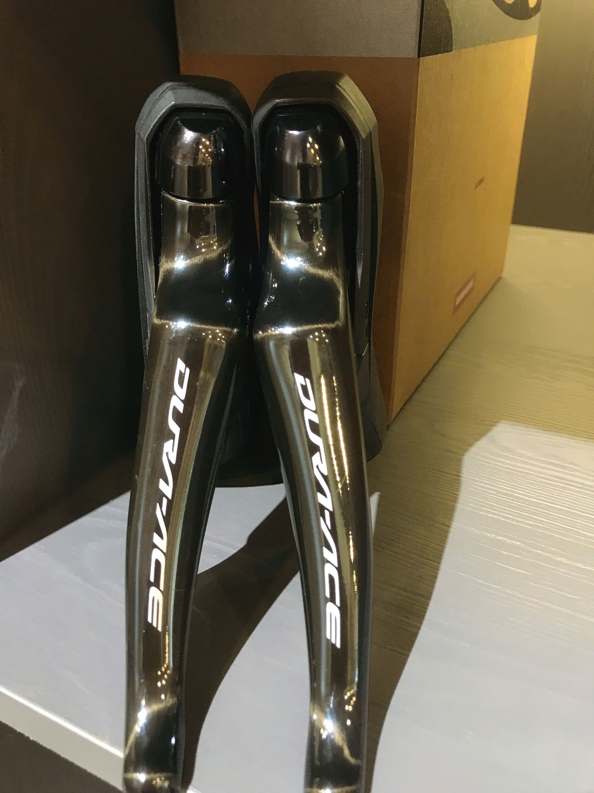 Tay lăc 9120 set likenew-1 (Hàng cũ) Cặp Tay lắc Shimano Dura-Ace ST-R9120 Like new - Ảnh 1