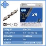 Sên xe đạp KMC X8 | 8 Speed - Ảnh 5