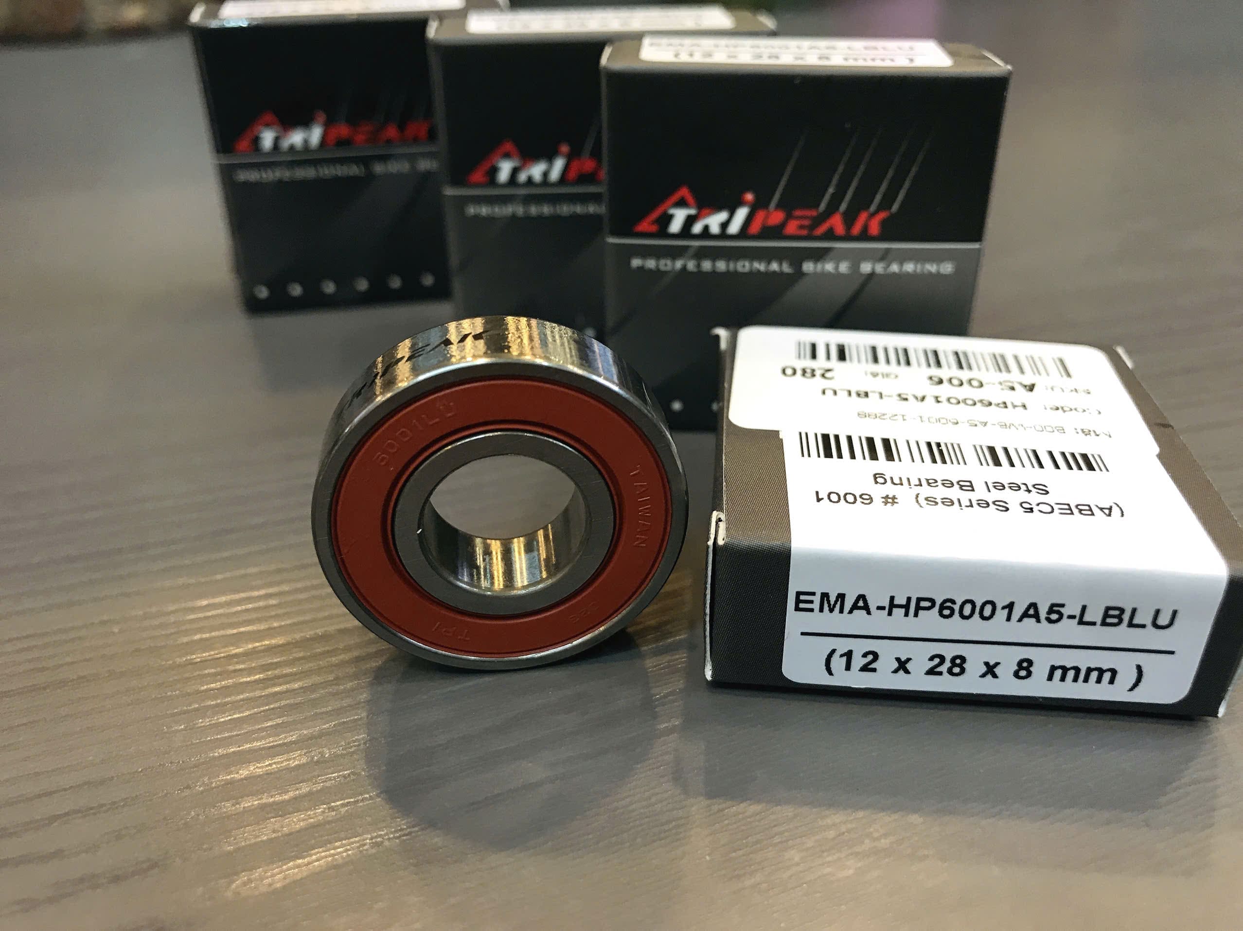 A5-006 EMA-6001A5-LBLU-2 #6001 (12 x 28 x 8 mm) Bạc đạn bánh xe, bạc đạn ceramic Tripeak - Ảnh 9