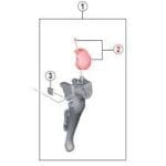 Mặt nạ tay lắc Shimano Name Plate R/L Fixing Screw ST-4700 - Ảnh 2