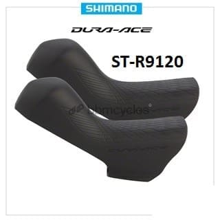 Cao su tay lắc ST-R9120-1 Bọc cao su tay lắc Shimano Dura-Ace ST-R9120 Bracket Cover, Black, hàng chính hãng - Ảnh 1
