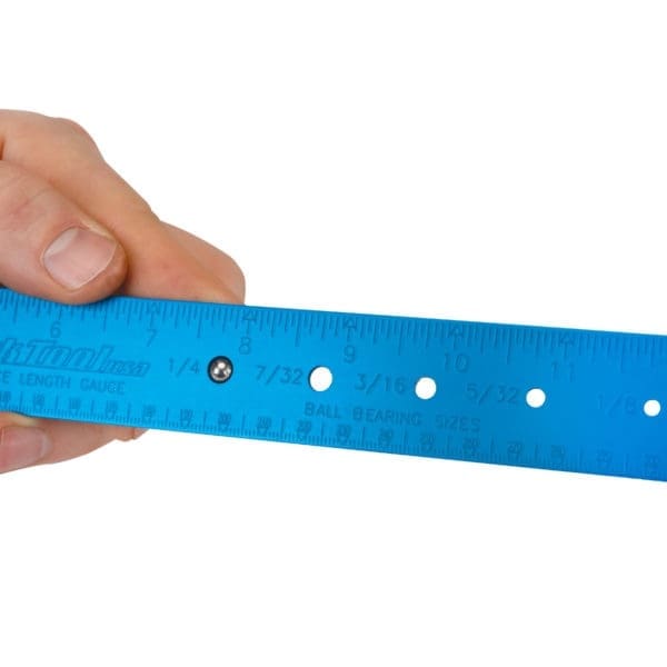 SBC-1-5 (Tool SBC-1) Thước đo tay cao cấp bằng nhôm hiệu Parktool SPOKE, BEARING, AND COTTER GAUGE - Ảnh 3