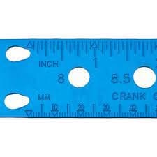 SBC-1-6 (Tool SBC-1) Thước đo tay cao cấp bằng nhôm hiệu Parktool SPOKE, BEARING, AND COTTER GAUGE - Ảnh 4