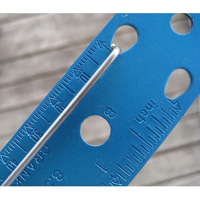 SBC-1-7 (Tool SBC-1) Thước đo tay cao cấp bằng nhôm hiệu Parktool SPOKE, BEARING, AND COTTER GAUGE - Ảnh 6