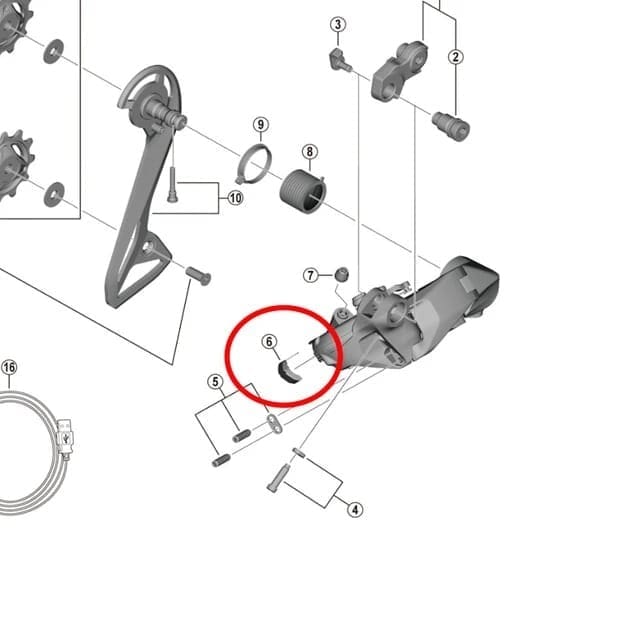 Nắp che lỗ cắm sạc R9250 Y3GK89400-3 Nắp che lỗ cắm sạc Shimano cho cùi đề R8150/R7150:Y3J145000 / R9250: Y3GK89400 - Ảnh 2
