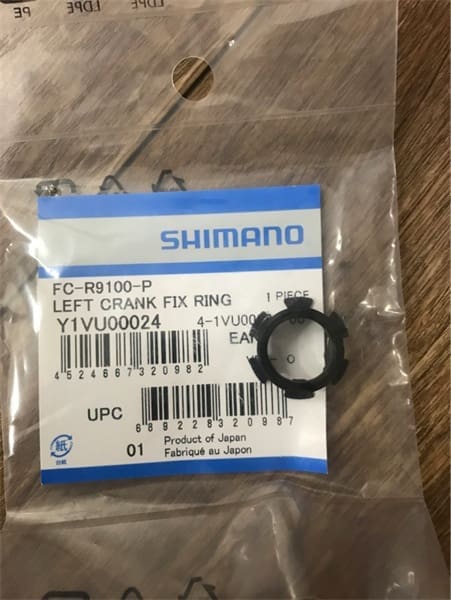 Ốc giò trái Power Y1VU00024-4 Ốc giò trái cho giò dĩa Shimano Power Y1VU00024 Left Crank Fixing Ring - Ảnh 4