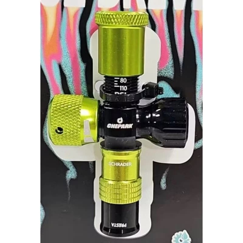 Đầu bơm CO2 Chepark 2IN1 TIL-386-2 Đầu bơm CO2, Chepark 2IN1 Dual-Purpose Inflator (Pressure Adjustable Type) TIL-386 - Ảnh 2