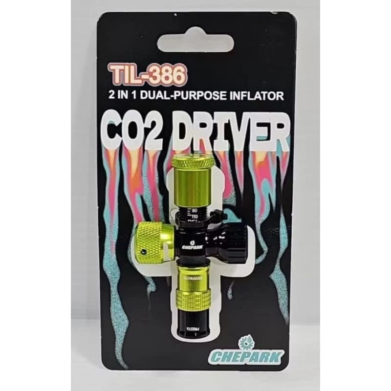Đầu bơm CO2 Chepark 2IN1 TIL-386-3 Đầu bơm CO2, Chepark 2IN1 Dual-Purpose Inflator (Pressure Adjustable Type) TIL-386 - Ảnh 3