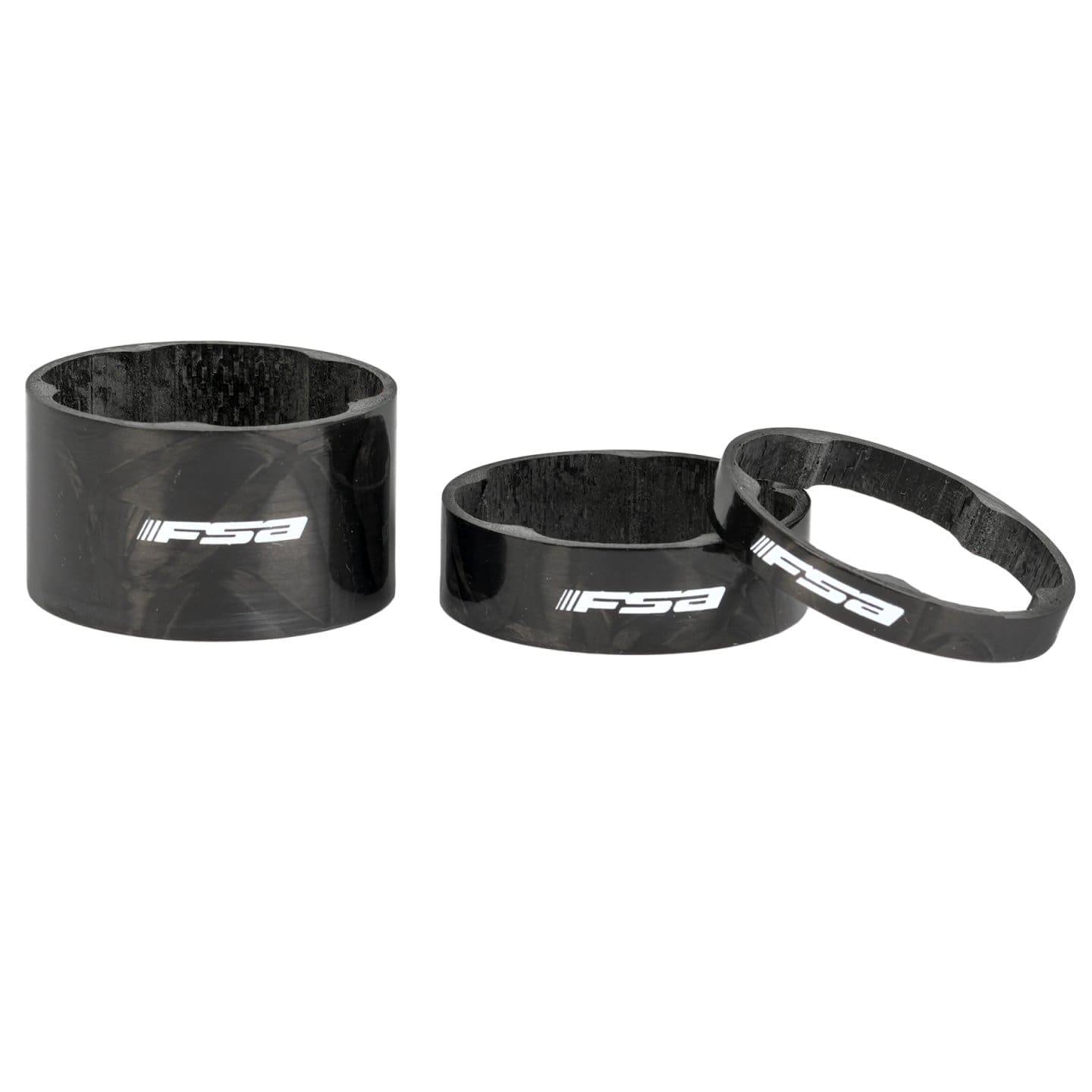 Spacer chêm FSA H2373(5 khía trong)Carbon 1-18-1 Spacer chêm FSA H2373, Carbon 1-1/8 (tròn,5 khía trong) dày 5mm / 10mm / 20mm - Ảnh 1