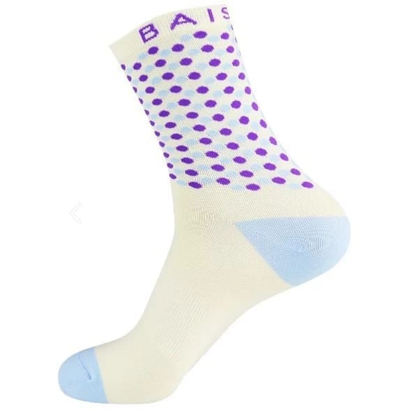 Vớ Baisky 118160206 Cream Purple-2 Vớ xe đạp Baisky Sport Socks, freesize, màu Cream Purple - Ảnh 2