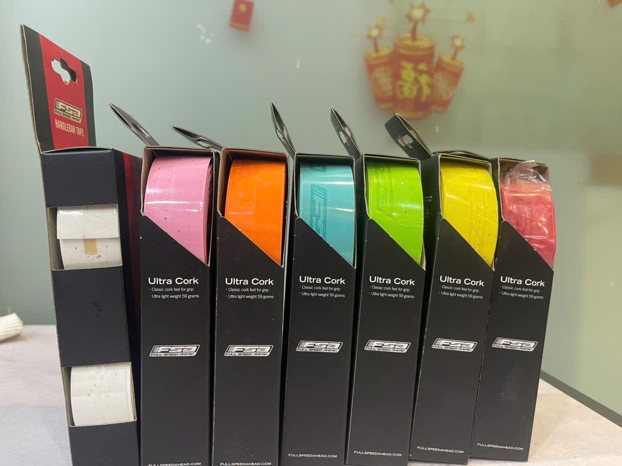 Dây quấn Ultra Cork-1 Dây quấn ghi đông FSA Ultragel Cork Grips Bar Tape - Ảnh 1
