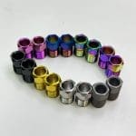 1 con Ốc bắt dây dầu vào heo dầu hiệu Ti-parts, Titanium Hose Nut for Shimano Road & MTB Hydraulic Disc Brake Hose Nut Anti Rust Maintenance Screw Bolt Nut