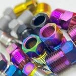 1 con Ốc bắt dây dầu vào heo dầu hiệu Ti-parts, Titanium Hose Nut for Shimano Road & MTB Hydraulic Disc Brake Hose Nut Anti Rust Maintenance Screw Bolt Nut - Ảnh 2