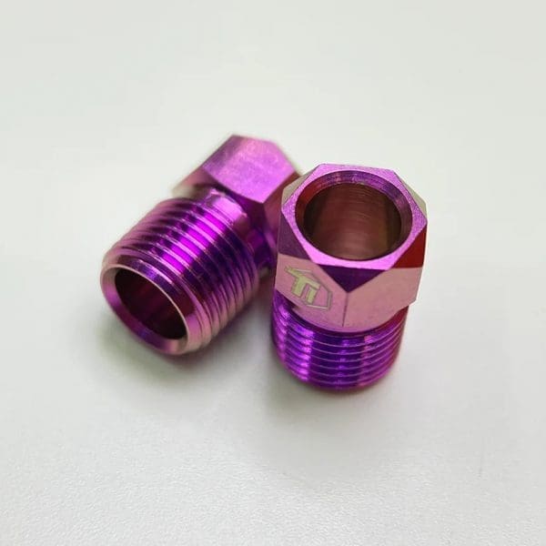 1 con Ốc bắt dây dầu vào heo dầu hiệu Ti-parts, Titanium Hose Nut for Shimano Road & MTB Hydraulic Disc Brake Hose Nut Anti Rust Maintenance Screw Bolt Nut - Ảnh 8