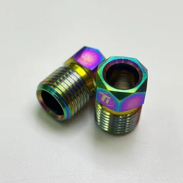 1 con Ốc bắt dây dầu vào heo dầu hiệu Ti-parts, Titanium Hose Nut for Shimano Road & MTB Hydraulic Disc Brake Hose Nut Anti Rust Maintenance Screw Bolt Nut - Ảnh 7