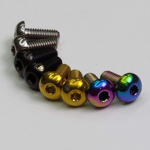 1 con Ốc bình nước đầu tròn hiệu Ti-parts ,Titanium Cycling Bottle Cage Bolt Button Head Bidon Arundel Mandible DTR Elite Rocko Carbon Tacx Ciro - Ảnh 1