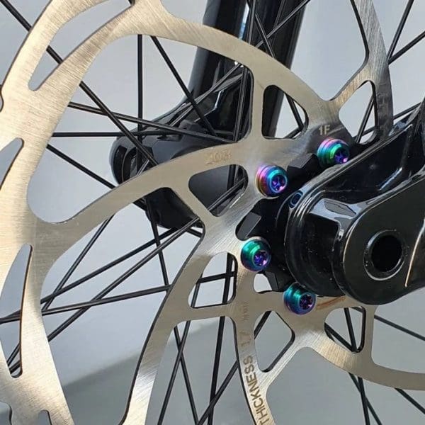 1 con Ốc dĩa thắng hiệu Ti-parts, Titanium Disc Brake Rotor Bolt M5 T25 Ebike Shimano & Sram Magura Birdy Torx MT5 MT7 M9120 M8120 M8100 M8000 M7100 Ti-Parts - Ảnh 3