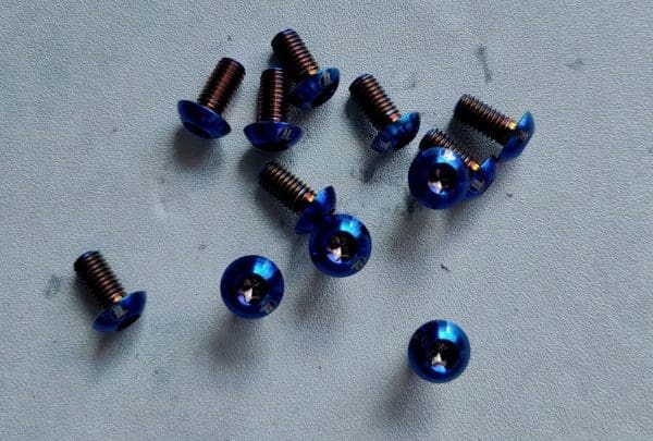 1 con Ốc dĩa thắng hiệu Ti-parts, Titanium Disc Brake Rotor Bolt M5 T25 Ebike Shimano & Sram Magura Birdy Torx MT5 MT7 M9120 M8120 M8100 M8000 M7100 Ti-Parts - Ảnh 9