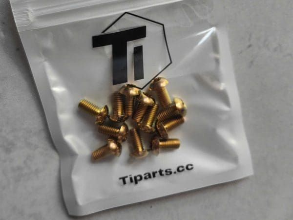 1 con Ốc dĩa thắng hiệu Ti-parts, Titanium Disc Brake Rotor Bolt M5 T25 Ebike Shimano & Sram Magura Birdy Torx MT5 MT7 M9120 M8120 M8100 M8000 M7100 Ti-Parts - Ảnh 6