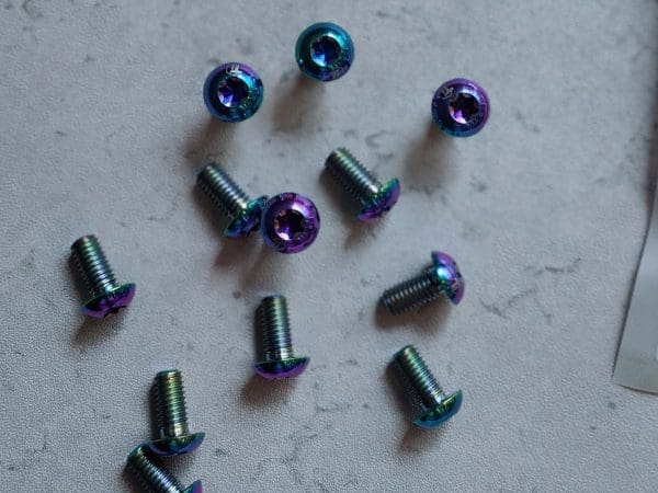 1 con Ốc dĩa thắng hiệu Ti-parts, Titanium Disc Brake Rotor Bolt M5 T25 Ebike Shimano & Sram Magura Birdy Torx MT5 MT7 M9120 M8120 M8100 M8000 M7100 Ti-Parts - Ảnh 5