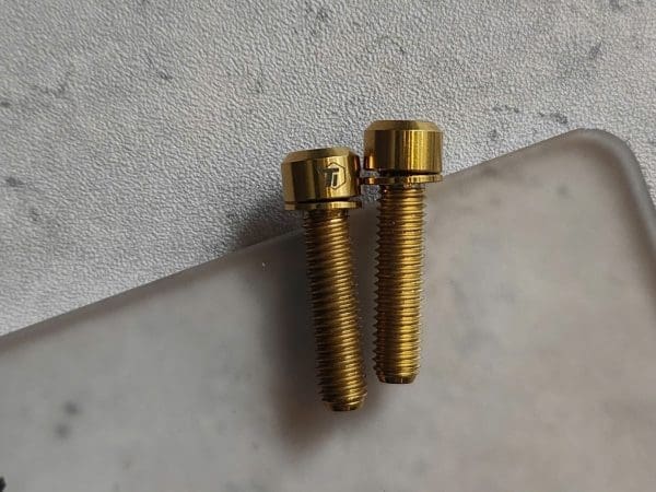 1 con Ốc potang hiệu Ti-parts Titanium M5 Narrow Head Stem Bolt Ti-Parts M5x20 Aero Handlebar Road/MTB - Ảnh 13
